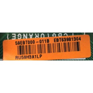 MAIN PARA SMART TV LG / NUMERO DE PARTE EBT63981304 / EAX66446804 / 59EBT000-011B / RU59H3A1LP / PANEL NC550DUEVCCP1 / MODELO 55LF5950-UB.BWMCLOR